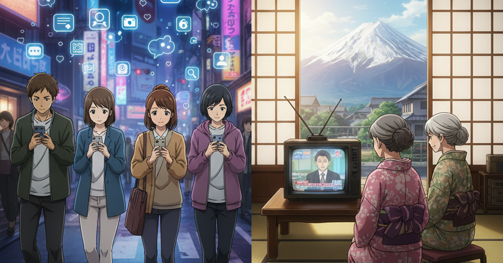 若者はSNS、高齢者はテレビ？分断深まる「世代格差」と情報の行方　三坂の意見