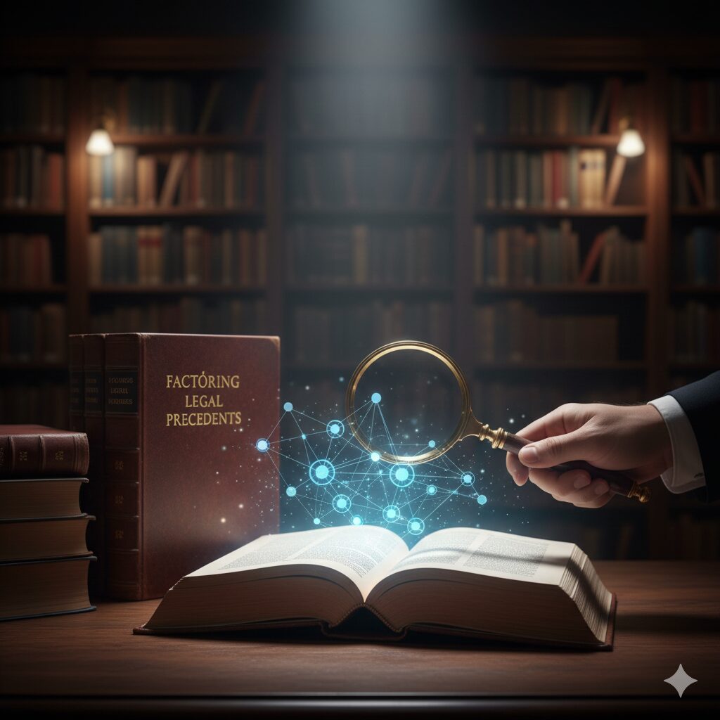 「FACTORING LEGAL PRECEDENTS」と書かれた本