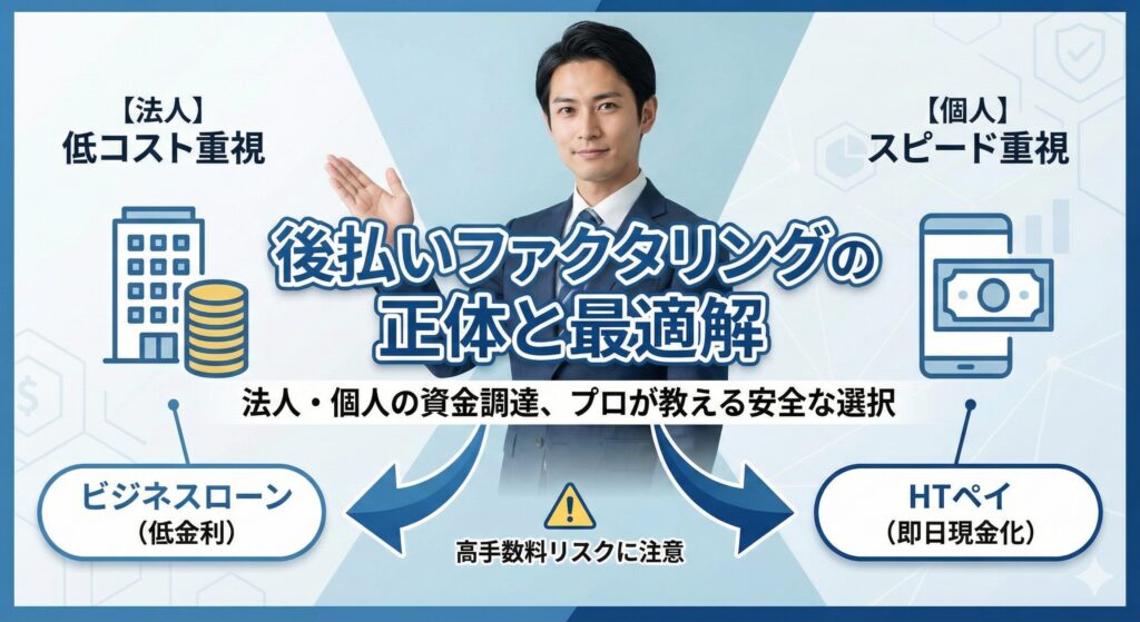 後払いファクタリングの招待と最適解