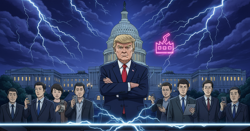 トランプ政権の通商政策を象徴する画像
